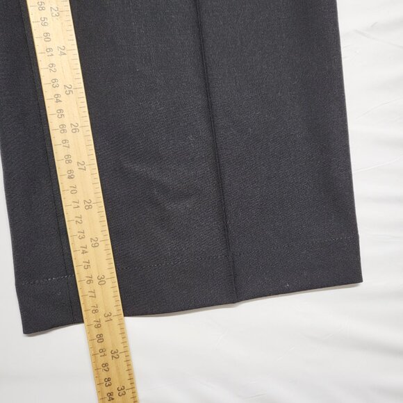 Cintas Mens Dress Pants 36 X 31  Wool Blend Washable Preppy Executive Black - Picture 12 of 14
